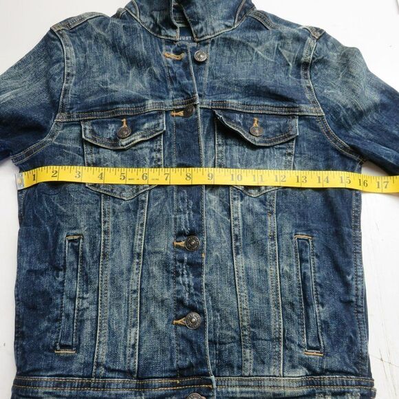 Just USA Jean Jacket Women's Size XS Blue Denim Long Sleeve - Picture 7 of 12